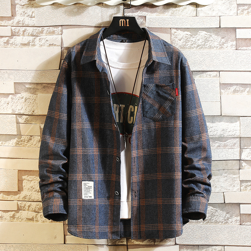 Flannel Shirt Lined - 2027年夏 メンズ チェック柄シャツ ボタンポケット カジュアル ファッション