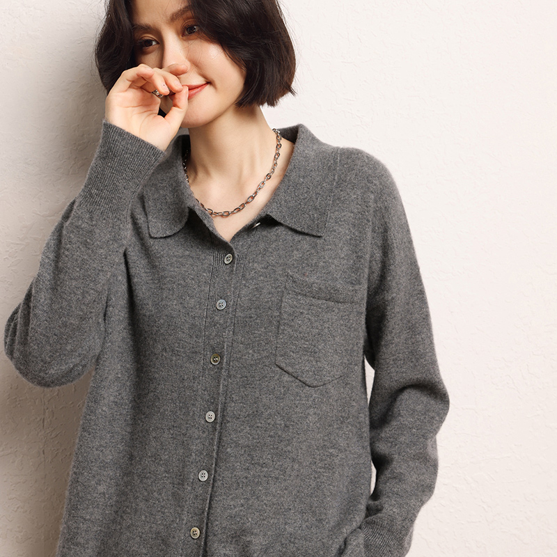 女性用カシミヤカーディガン100%,ニットセーター,シックな - Down Jacket Packable のレビューと価格