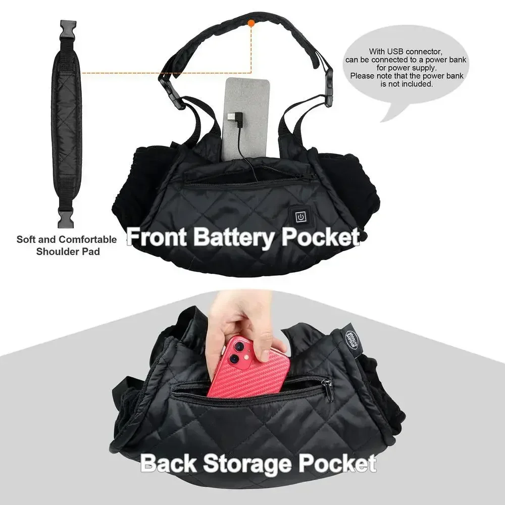 USB 電気加熱冬ハンドウォームグローブ 3 グレード温度調 - Hand Warmer Electric のレビューと価格