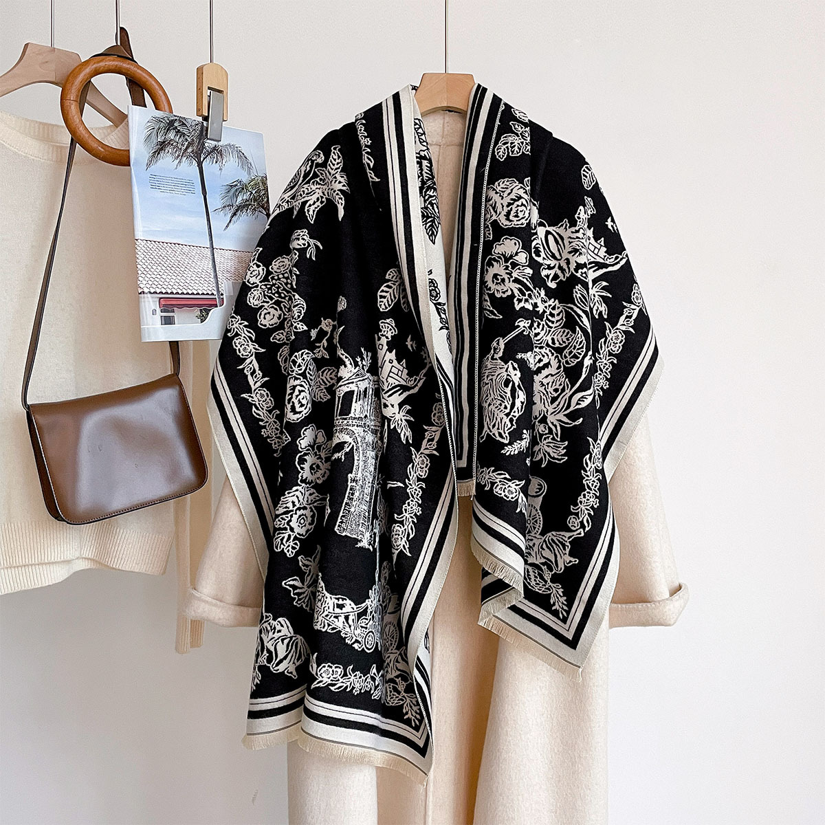 スカーフ 女性用ヒジャブ パシュミナ バンダナ ショール カ - Cashmere Pashmina Wrap のレビューと価格