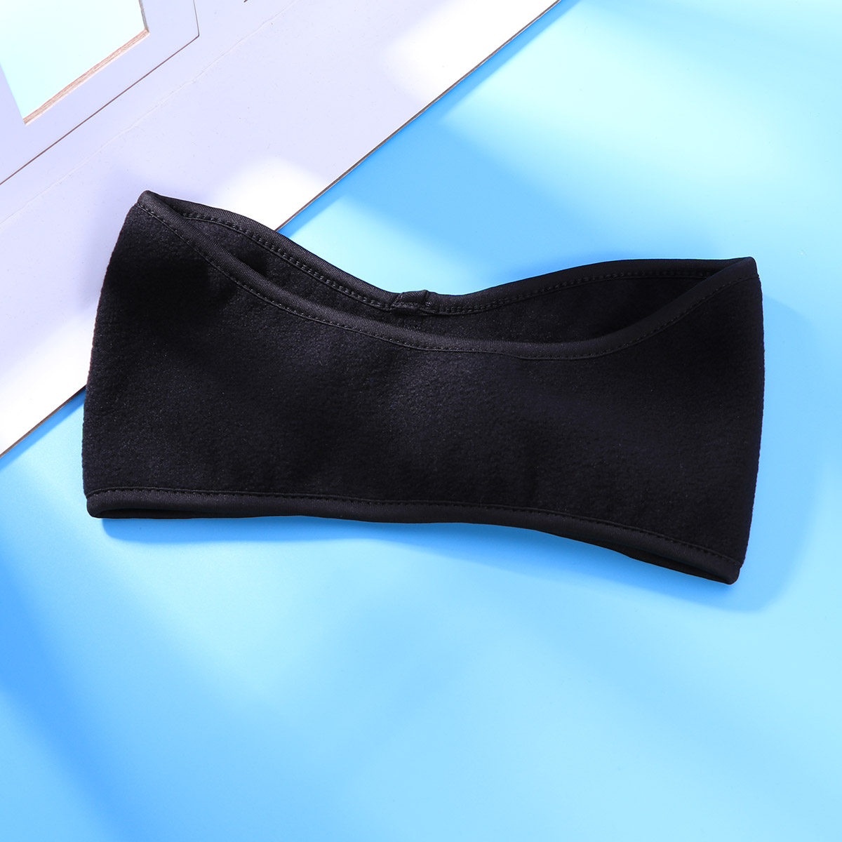ユニセックス、黒色のイヤーウォーマー、フリース素材の防寒ヘッ - Fleece Ear Warmer Band のレビューと価格