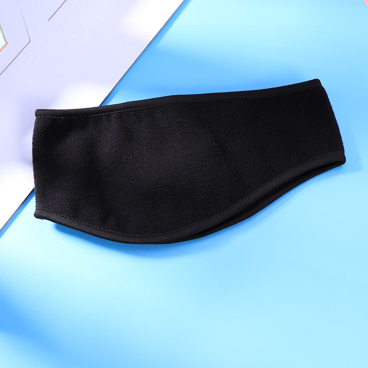 ユニセックス、黒色のイヤーウォーマー、フリース素材の防寒ヘッ - Fleece Ear Warmer Band のレビューと価格