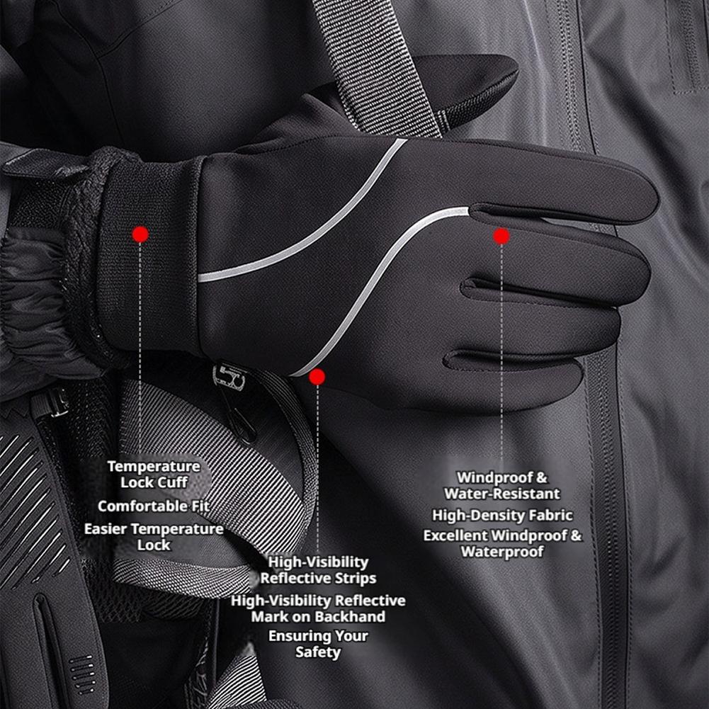 充電式ヒーター内蔵手袋。冬用、フリース素材、タッチスクリーン - Touch Screen Gloves のレビューと価格