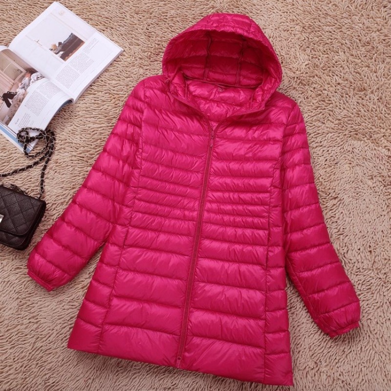 プラスサイズ 5XL 6XL 7XL 女性のフード付きパファ - Down Jacket Packable のレビューと価格