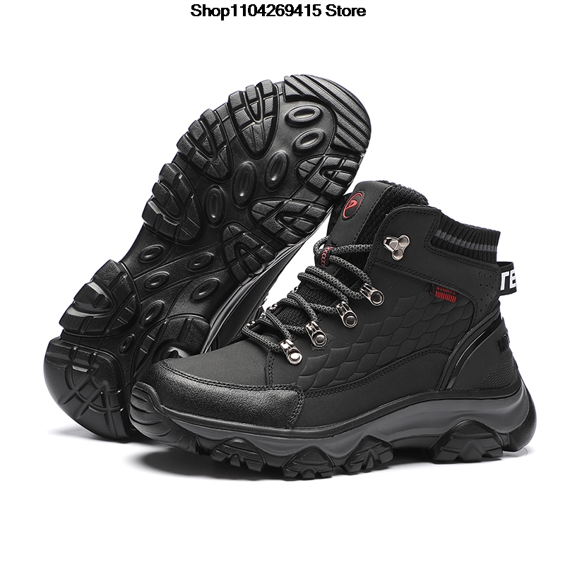 メンズ用冬用ハイキングブーツ、裏地にフリースを使用した暖かい - Waterproof Winter Boot のレビューと価格