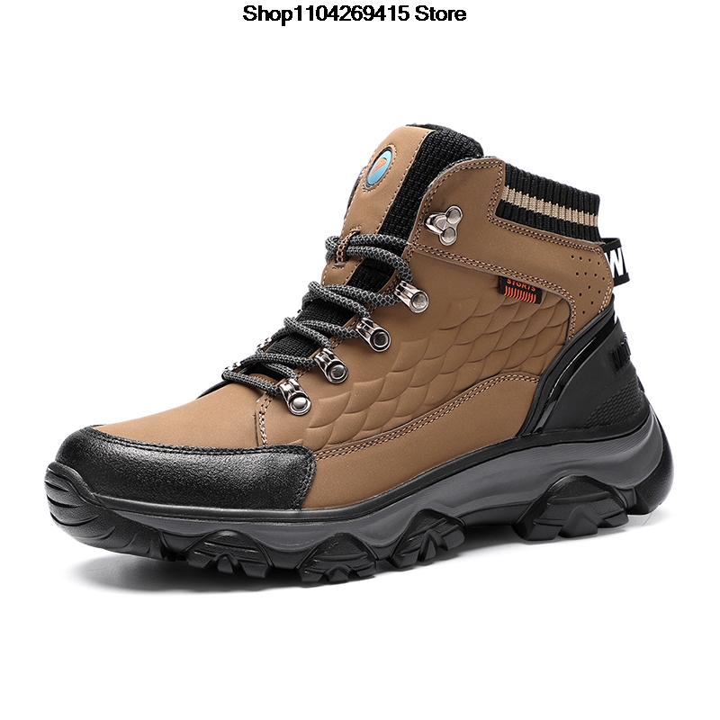メンズ用冬用ハイキングブーツ、裏地にフリースを使用した暖かい - Waterproof Winter Boot のレビューと価格