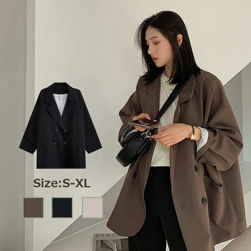 レディース仕立てコートジャケット ラペルボタンポケット 長袖 - Down Jacket Packable のレビューと価格