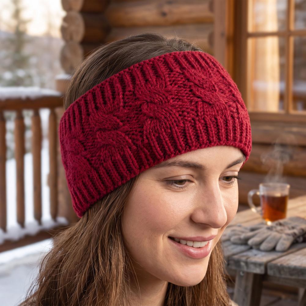 女性用冬用イヤーウォーマー、女性用快適イヤーカバー、女性用冬 - Fleece Ear Warmer Band のレビューと価格