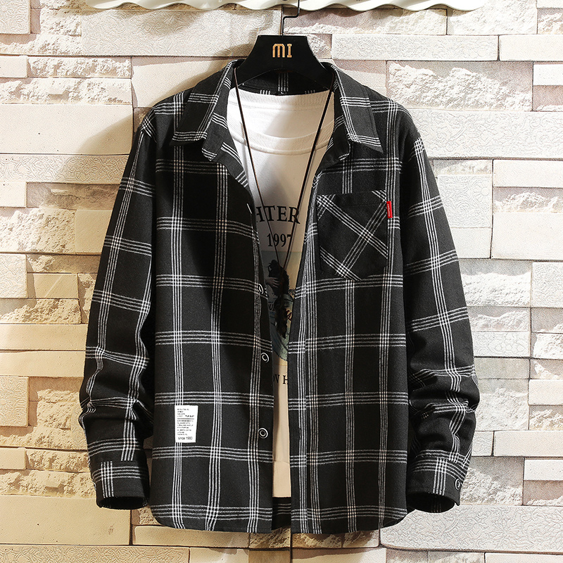 2027年夏 メンズ チェック柄シャツ ボタンポケット カジ - Flannel Shirt Lined のレビューと価格