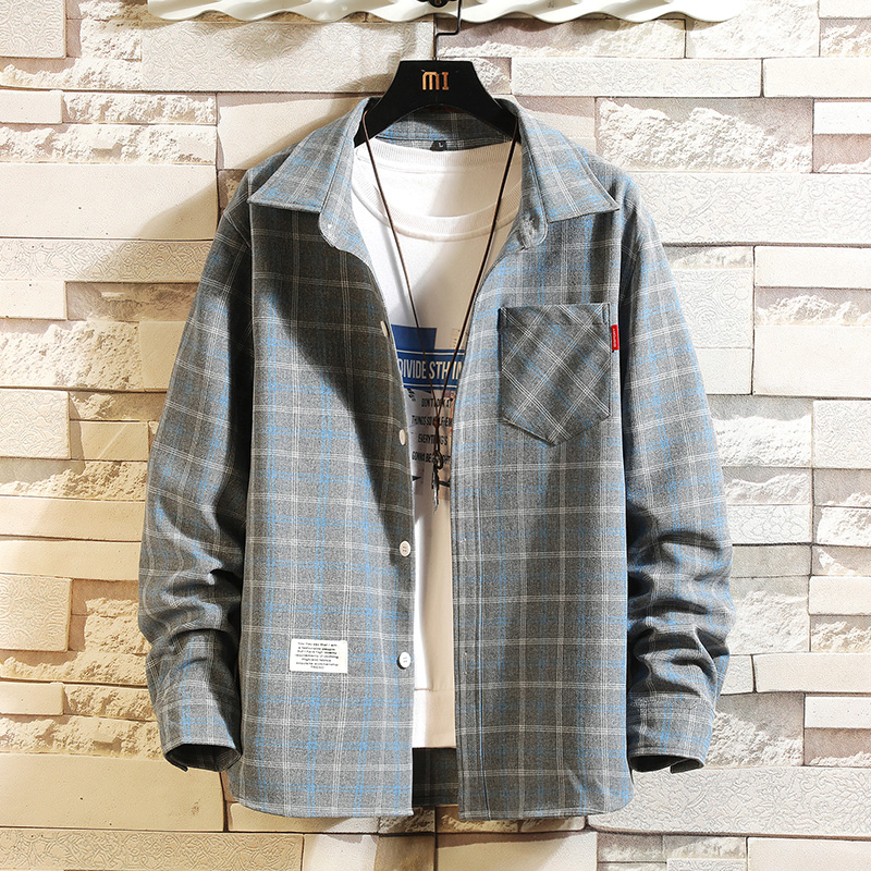 2027年夏 メンズ チェック柄シャツ ボタンポケット カジ - Flannel Shirt Lined のレビューと価格