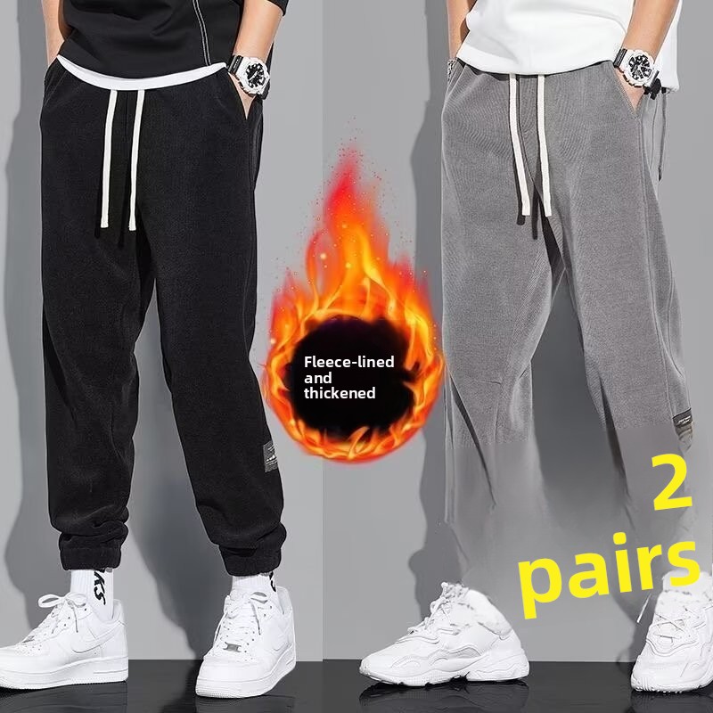 多用途カジュアルパンツ女性のルーズストレートコーデュロイパン - Corduroy Pant Warm のレビューと価格