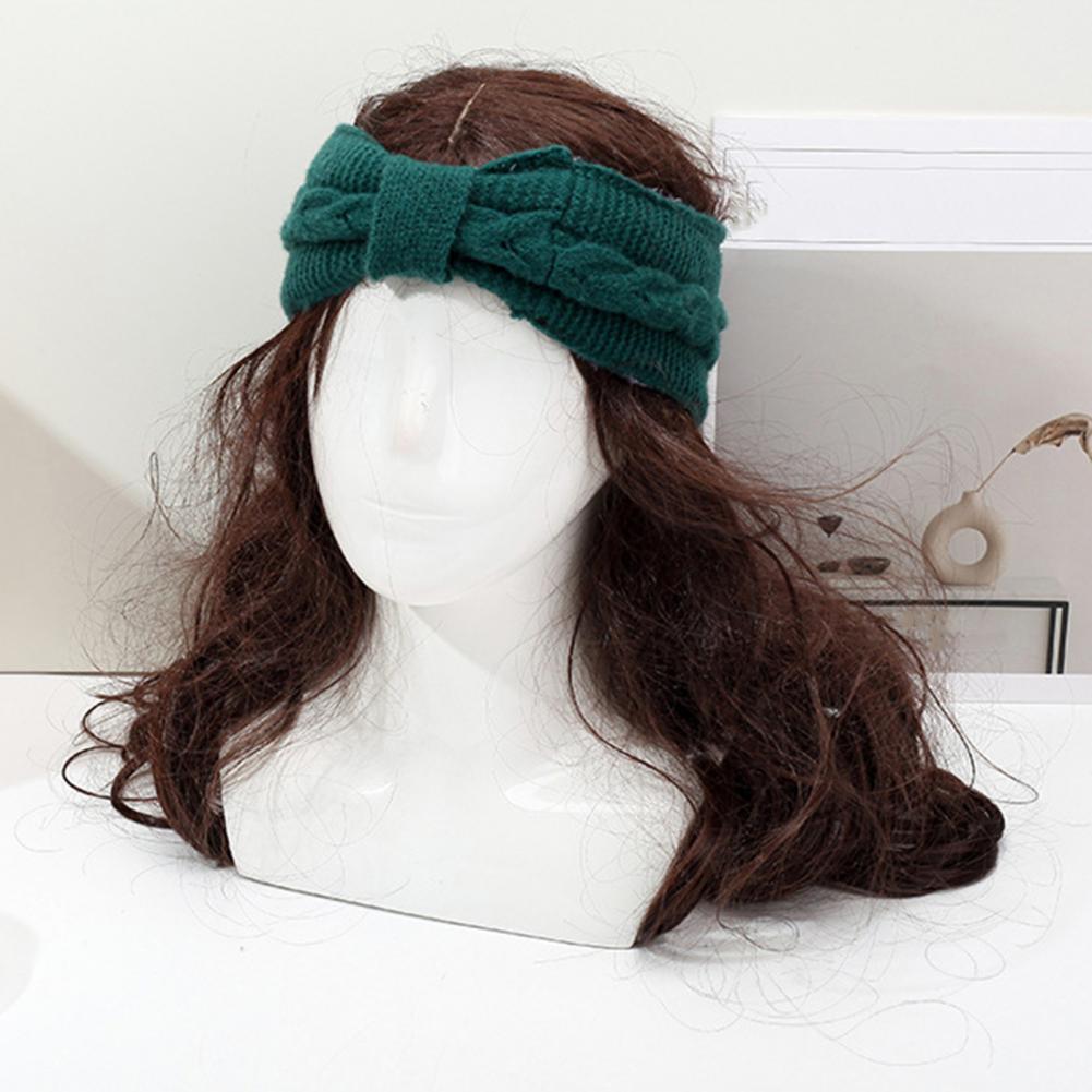 冬のフリース裏地ヘッドバンドソリッドカラーツイストテクスチャ - Fleece Ear Warmer Band のレビューと価格