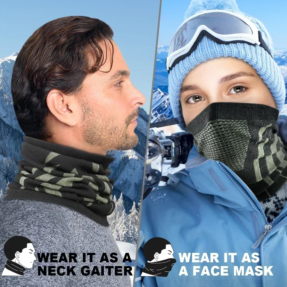 男性と女性のための柔らかい冬の指輪チューブ,ターバン,防風, - Neck Gaiter Fleece のレビューと価格