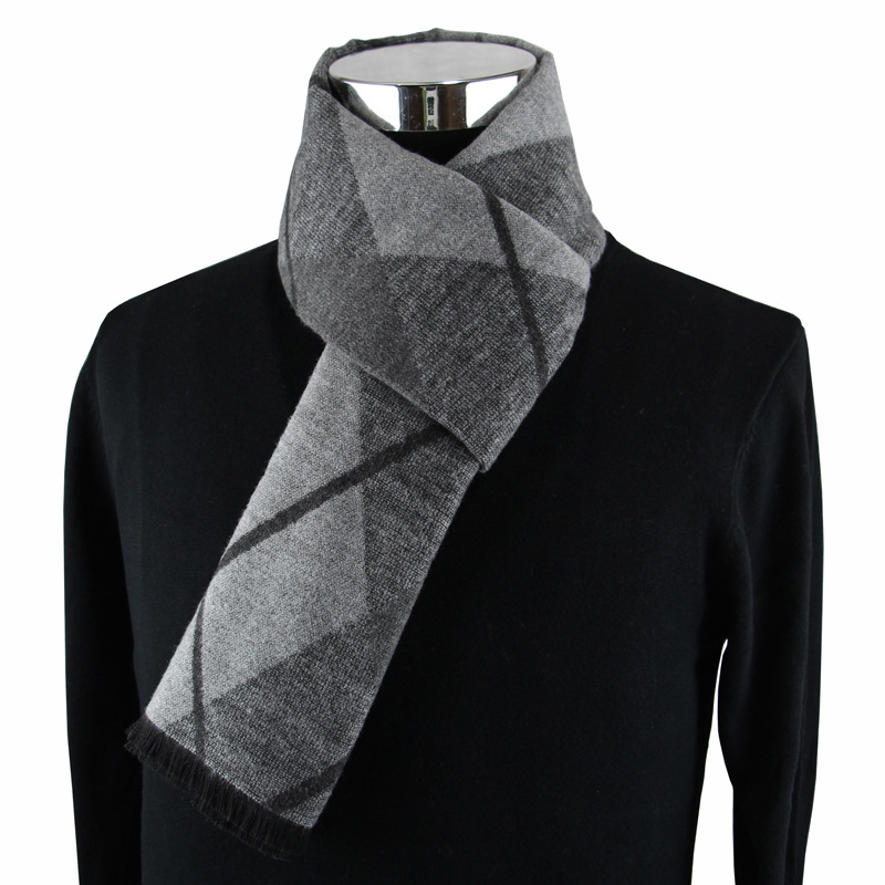 最新ファッションデザインカジュアルスカーフ 冬用メンズカシミ - Wool Scarf Men のレビューと価格